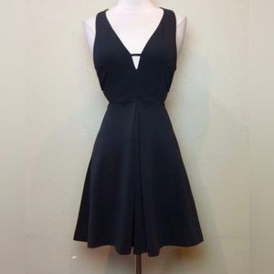 Express fit and flare cut out dress